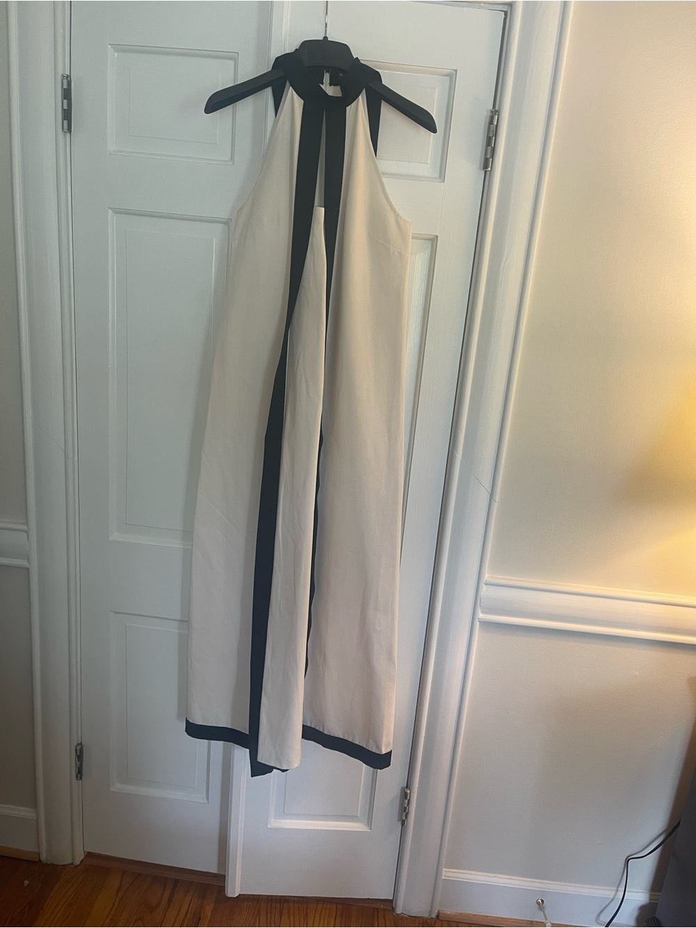 Staud Wright Halterneck Dress in Ecru and Black Size Small. Worn once. - Picture 11 of 15